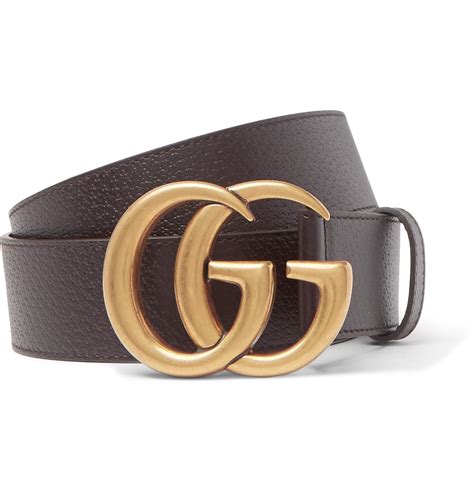 gucci mens leather belt brown|Gucci belt price brown thomas.